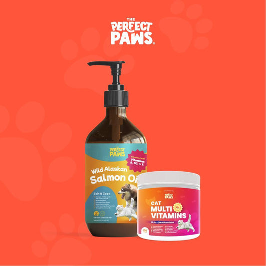 Skin and Coat Care for Cats (100 chews + 200mL) - The Perfect Paws