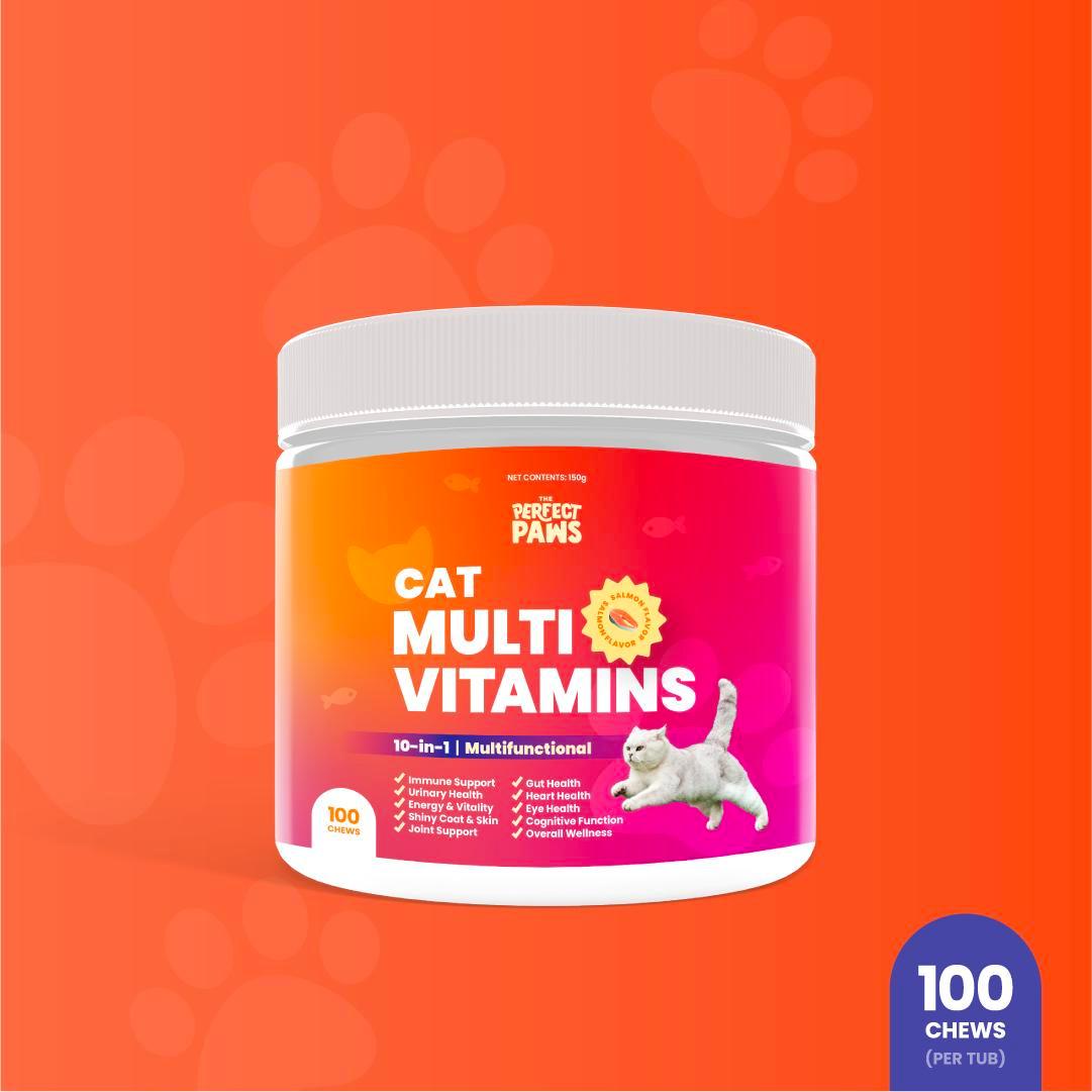 Skin and Coat Care for Cats (100 chews + 200mL) - The Perfect Paws