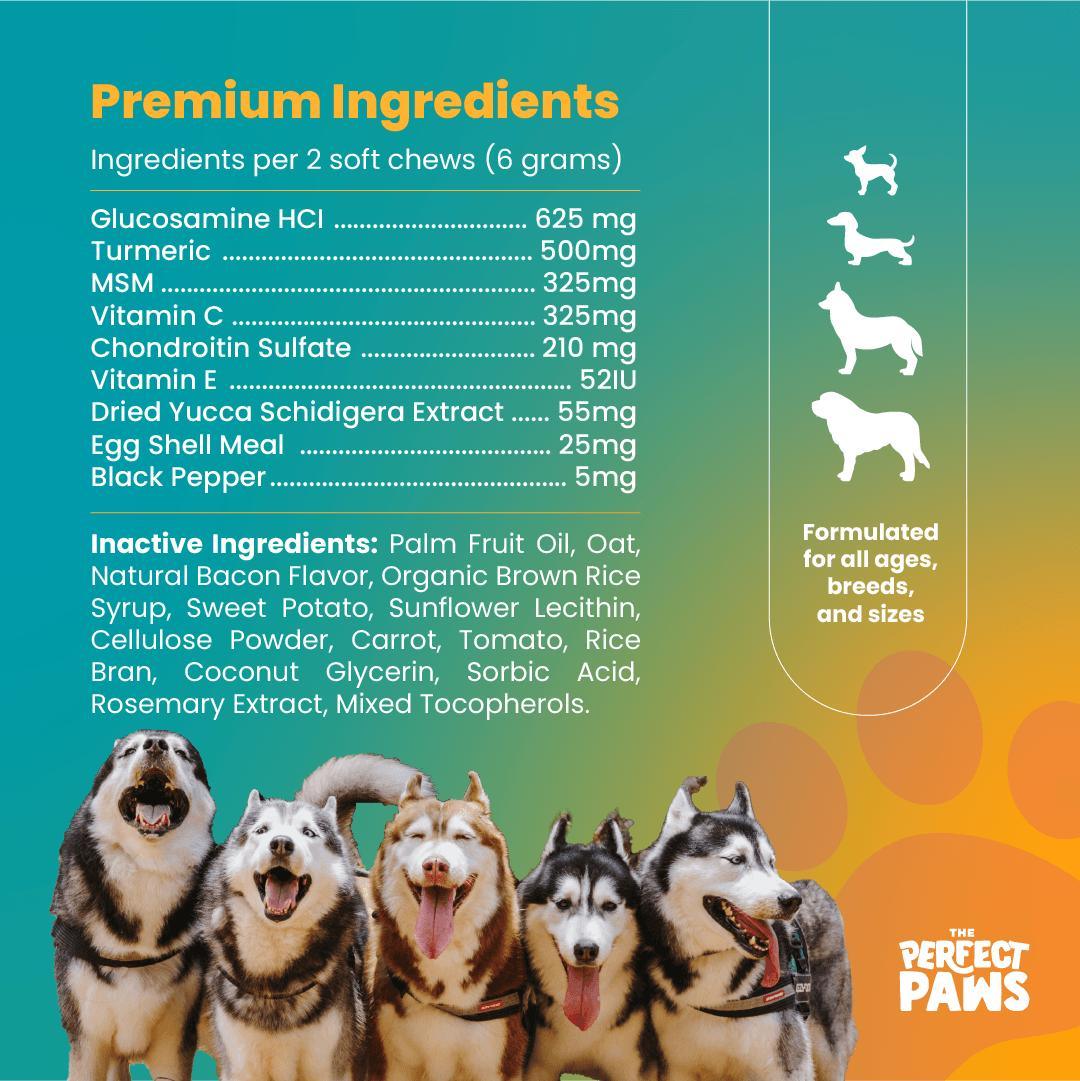 Joint Health and Omega Boost (120 chews + 500mL) - The Perfect Paws