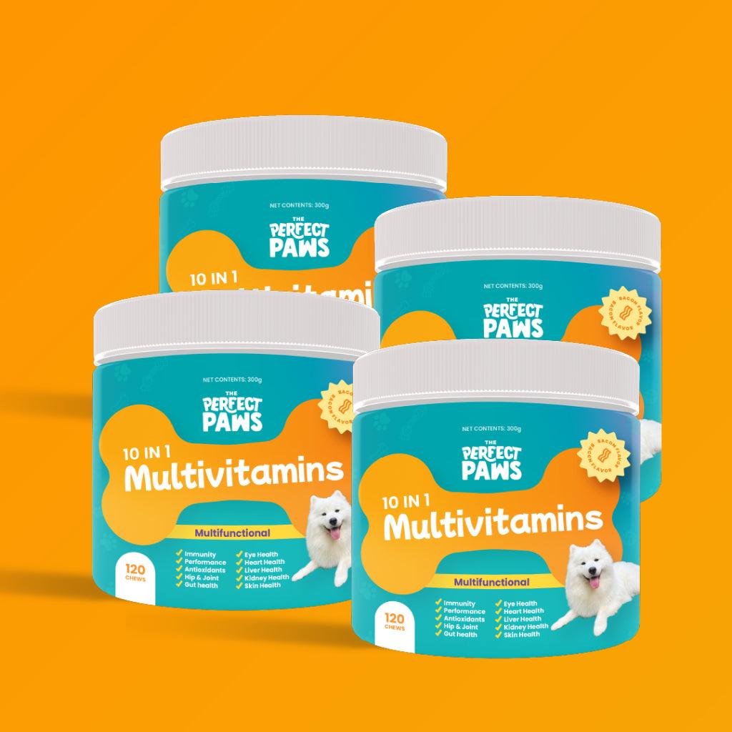 10-in-1 Multivitamin (120 chews) - The Perfect Paws