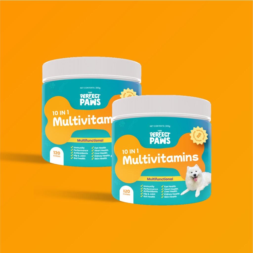 10-in-1 Multivitamin (120 chews) - The Perfect Paws